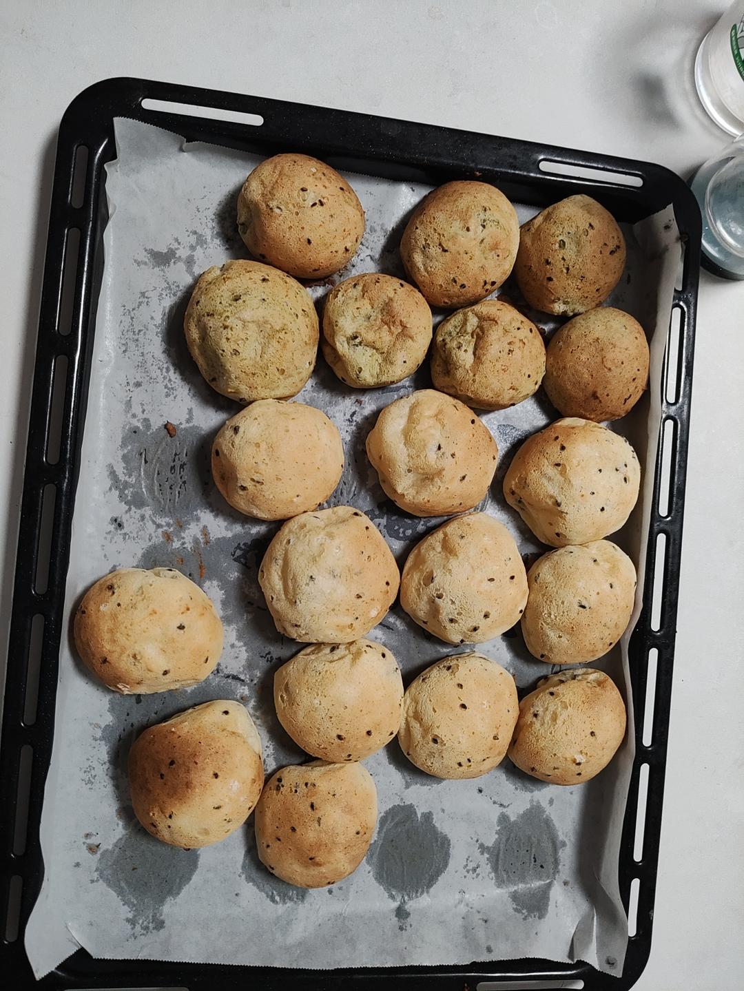 麻薯三兄弟——芝麻，抹茶，可可巧克力爆浆🍫