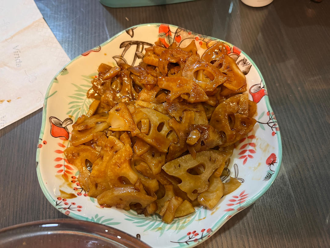 酸甜的开胃菜-  糖醋藕丁