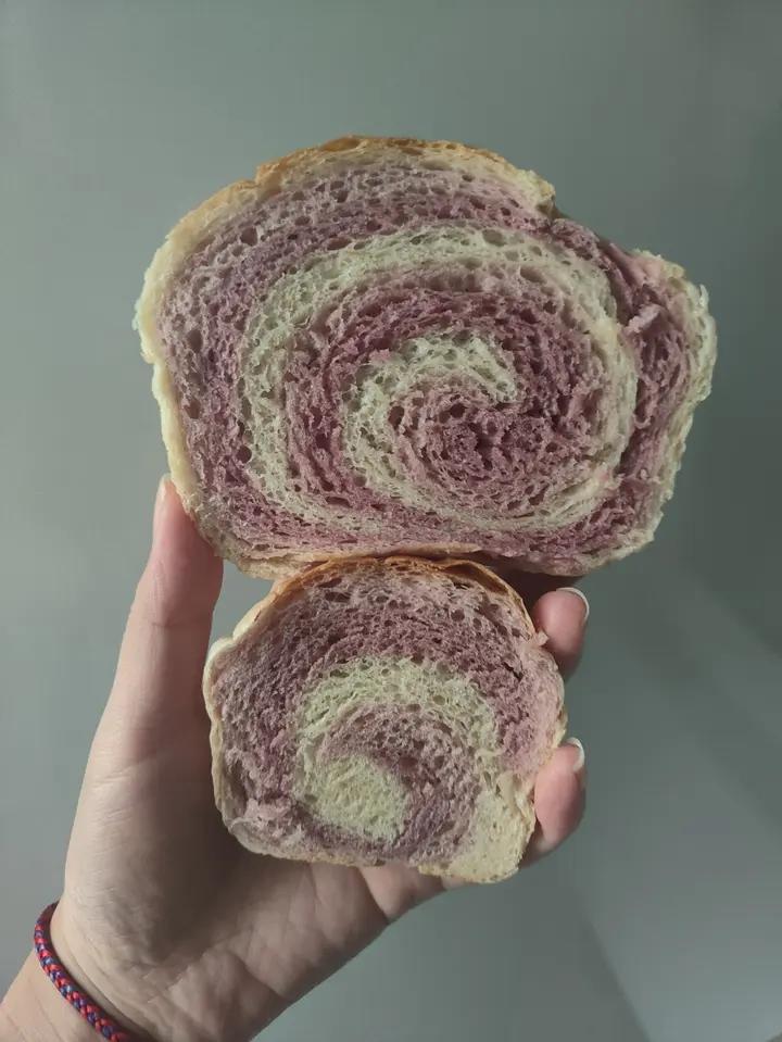 抹茶三色蘑菇头吐司