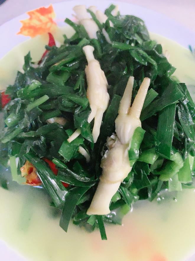 韭菜炒蛏子的做法