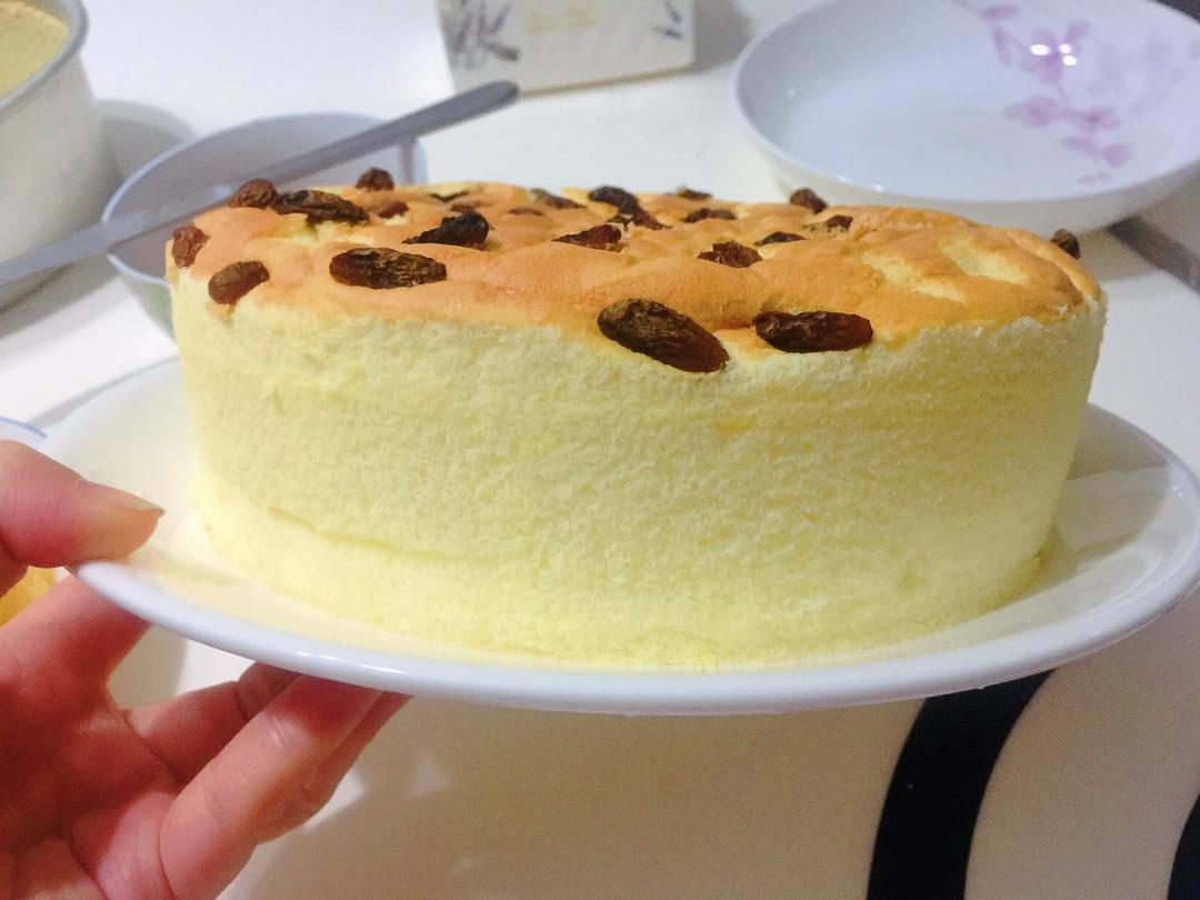 八寸水浴戚风蛋糕的做法