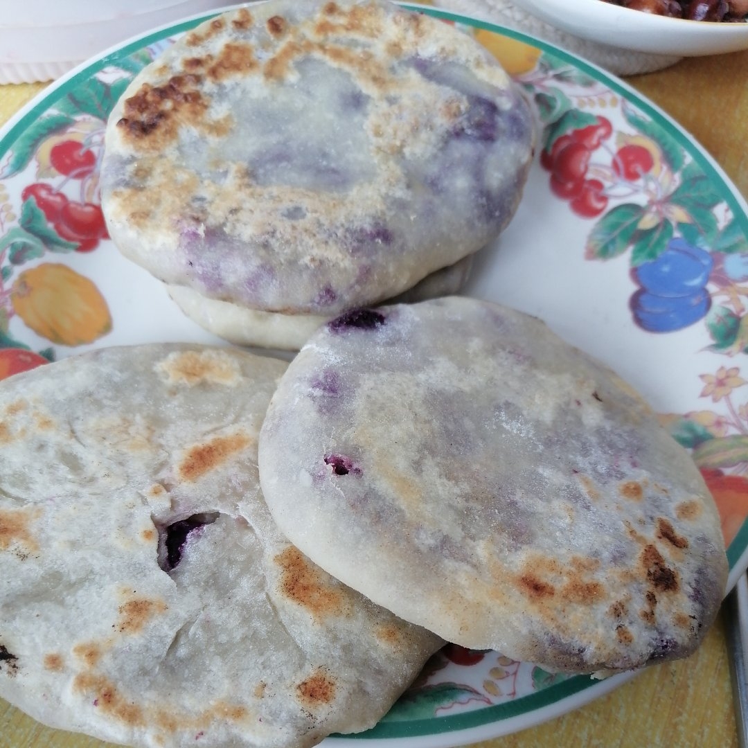 简单易做的紫薯饼