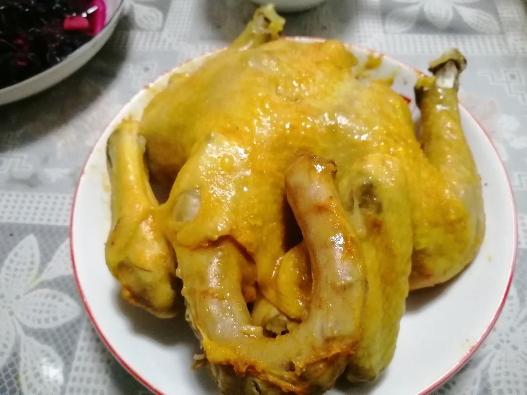 家常版盐焗鸡 做法简易 皮脆肉嫩