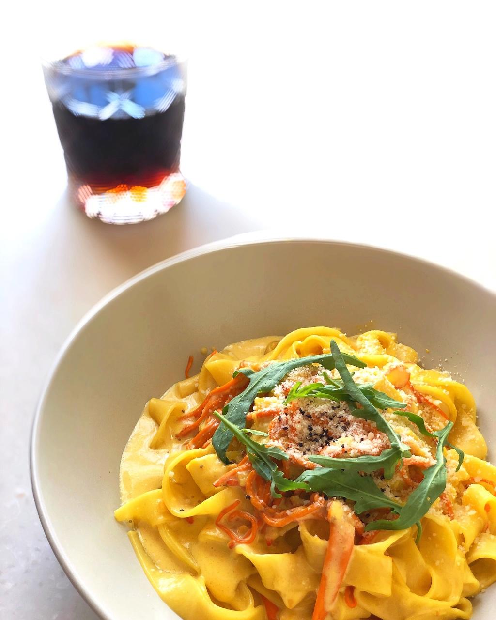 椰香虫草花pasta