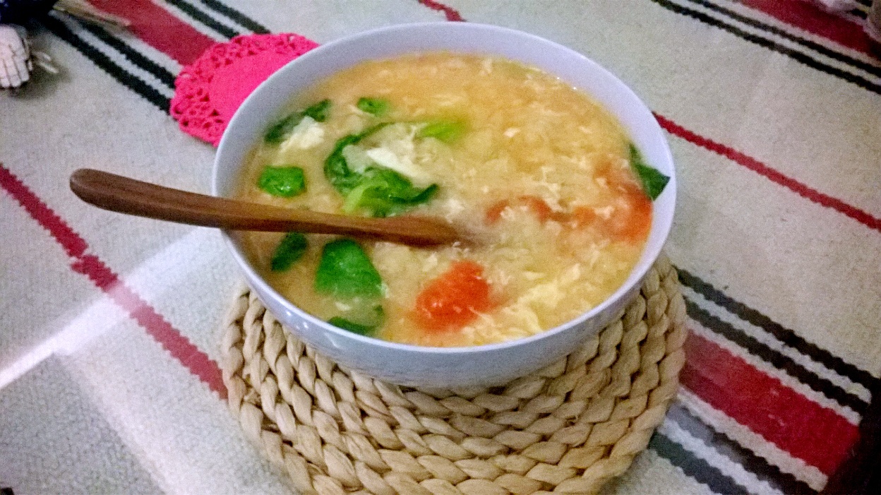 西红柿鸡蛋疙瘩汤
