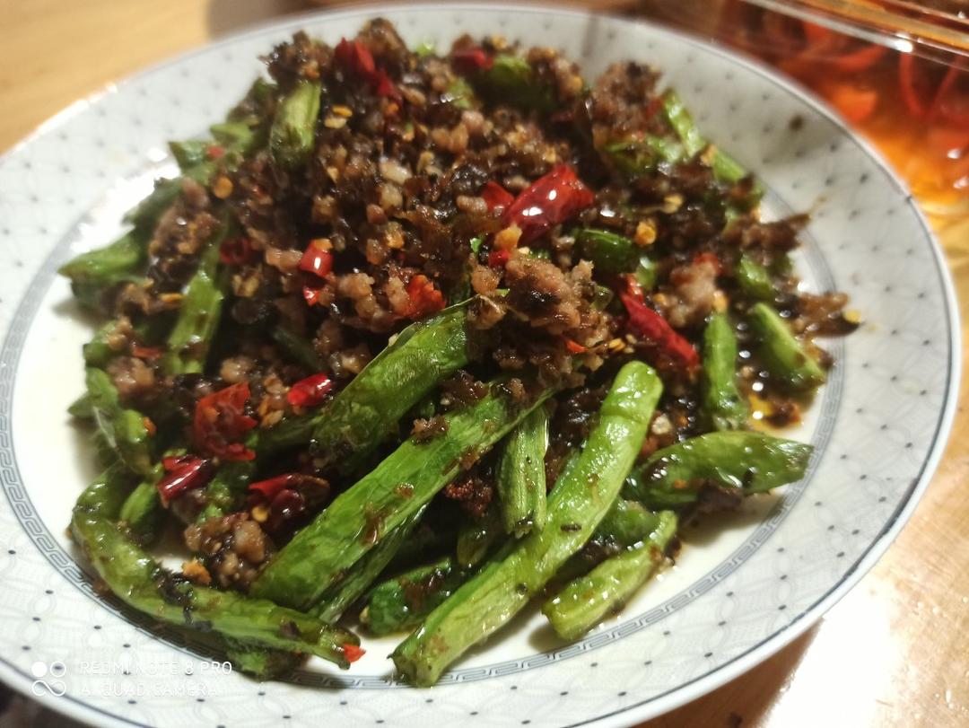 lichmor做的芽菜干煸四季豆