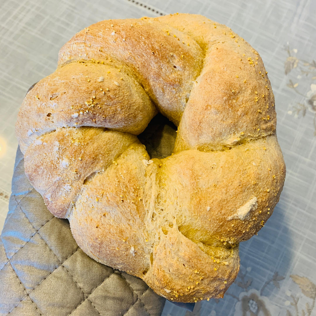 一口入魂的皇冠小米面包