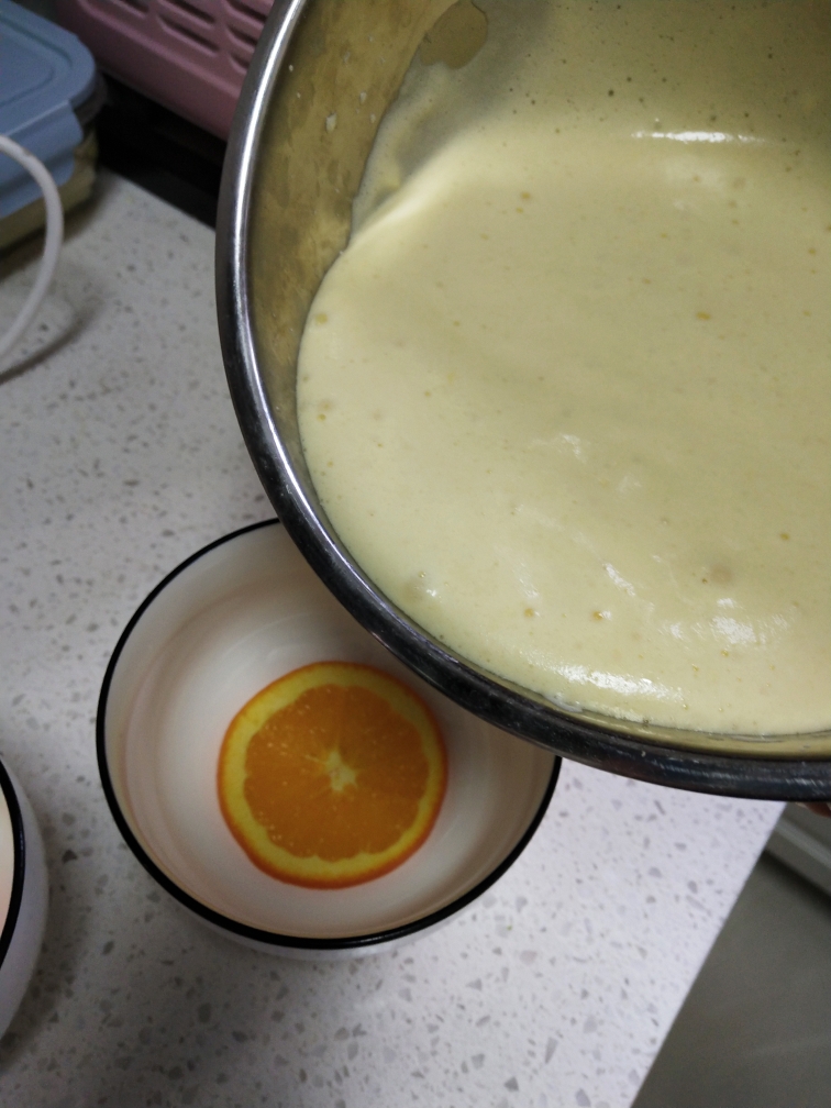 橙子🍊蒸蛋糕，好吃不上火的做法 步骤7