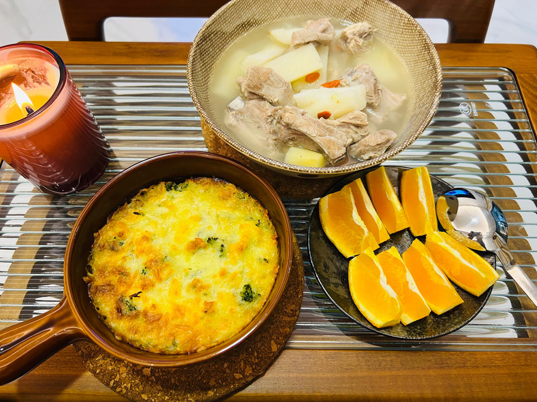 奶酪西兰花烤土豆