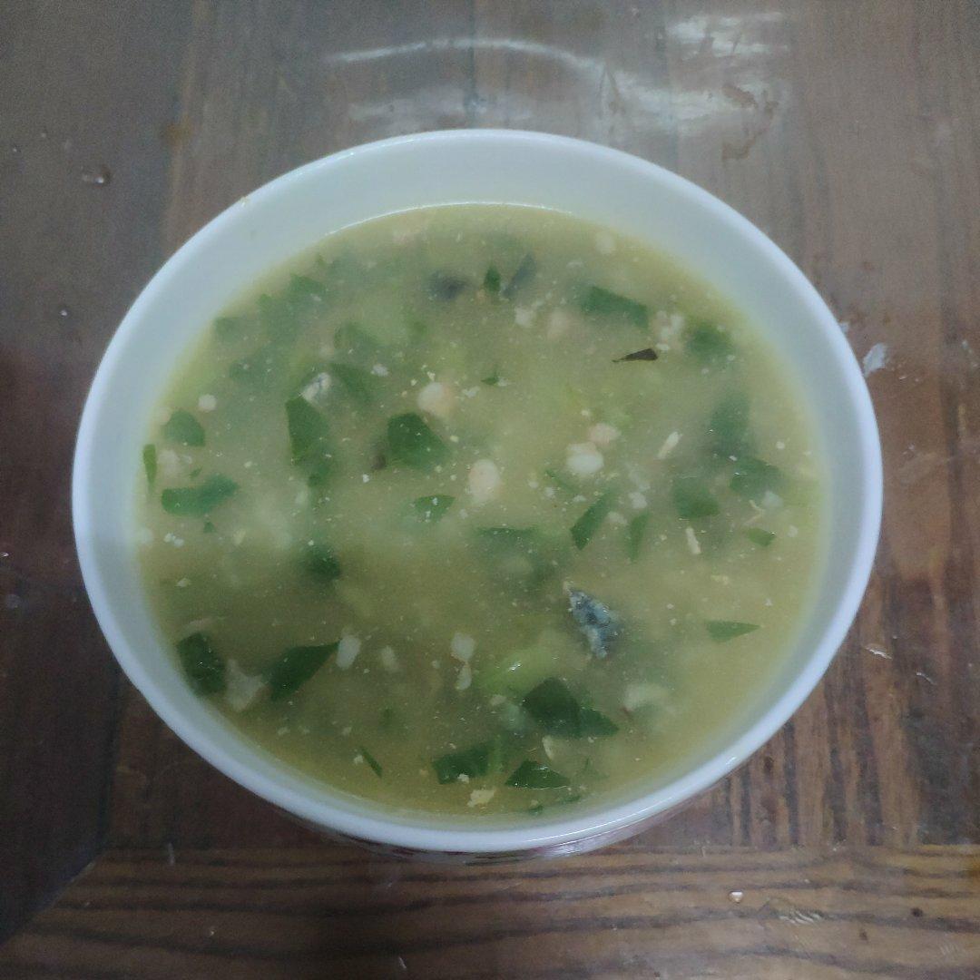 妈妈👩教我做的皮蛋瘦肉粥🥣简单快捷美味😋