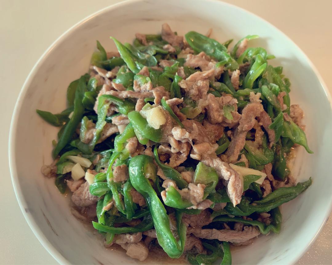 适合春天里的菜——青椒肉丝的做法