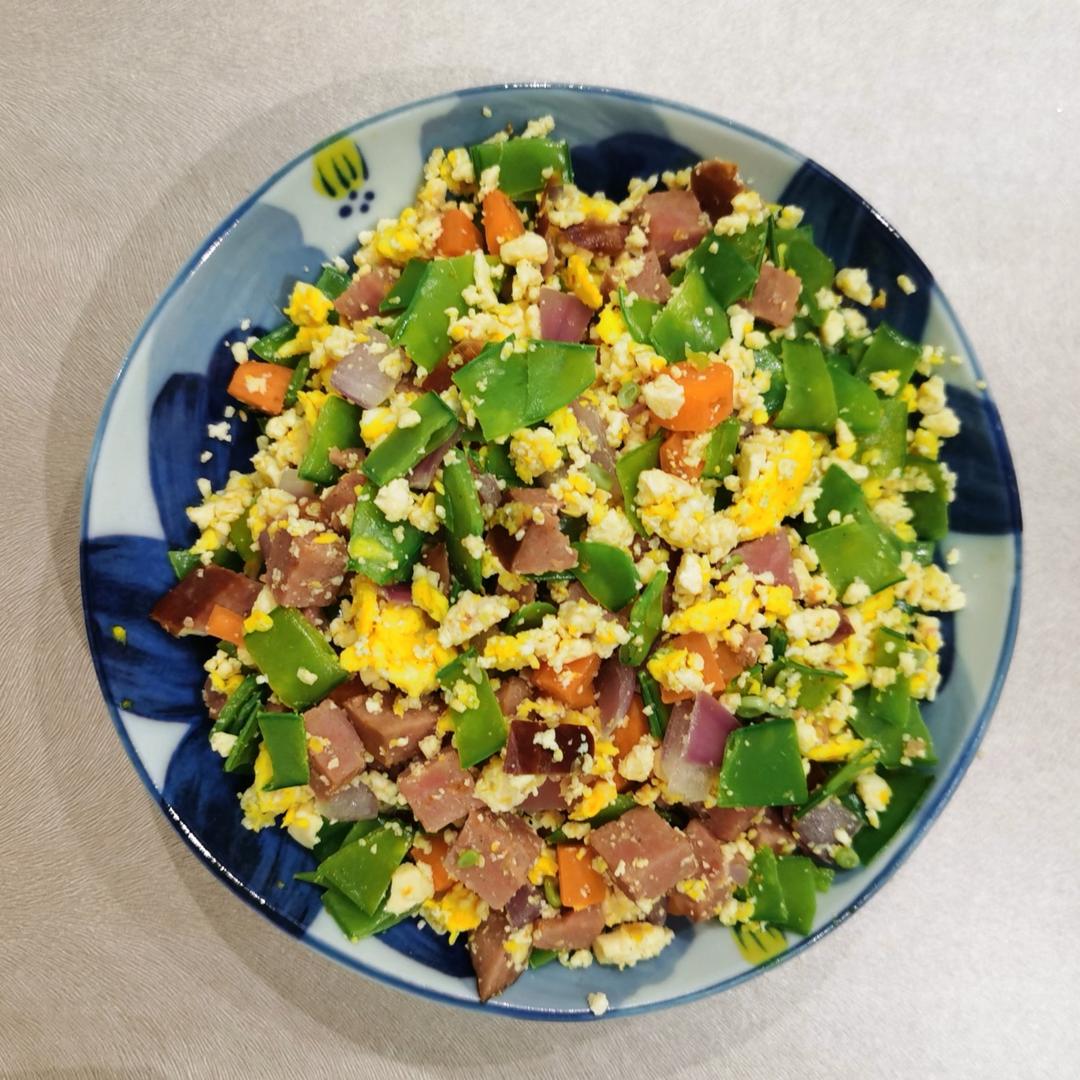 低脂高蛋白无米豆腐炒饭