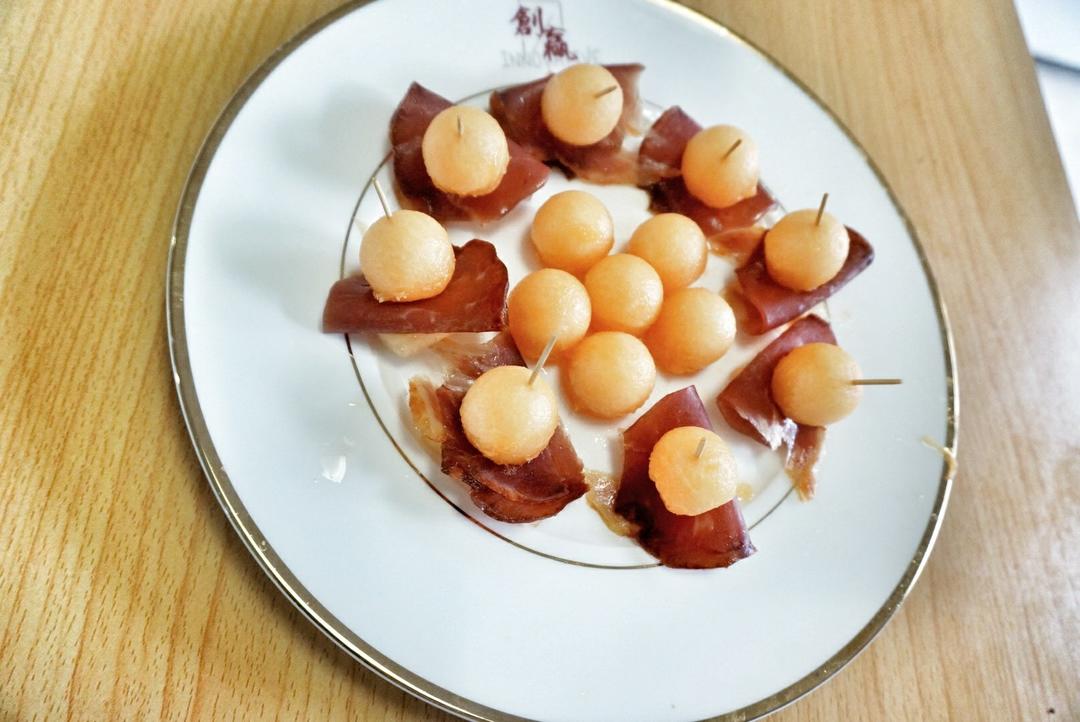 天福号农庄发酵火腿－发酵火腿Tapas（牛油果/蜜瓜）