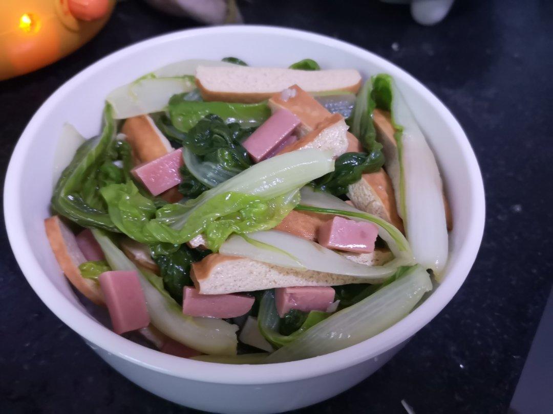 青菜炒豆干