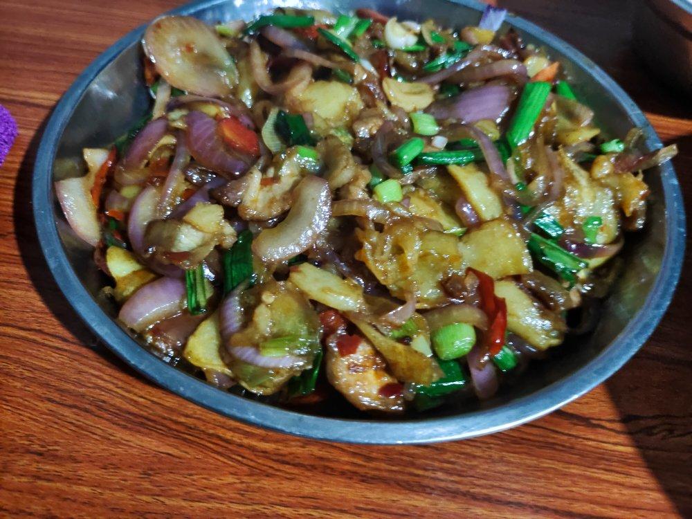 干锅土豆片