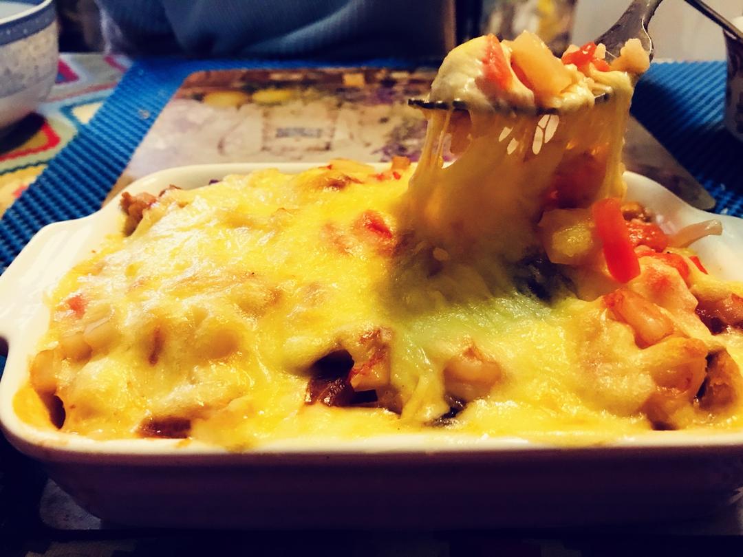 番茄鸡肉浓情焗饭【两人份】