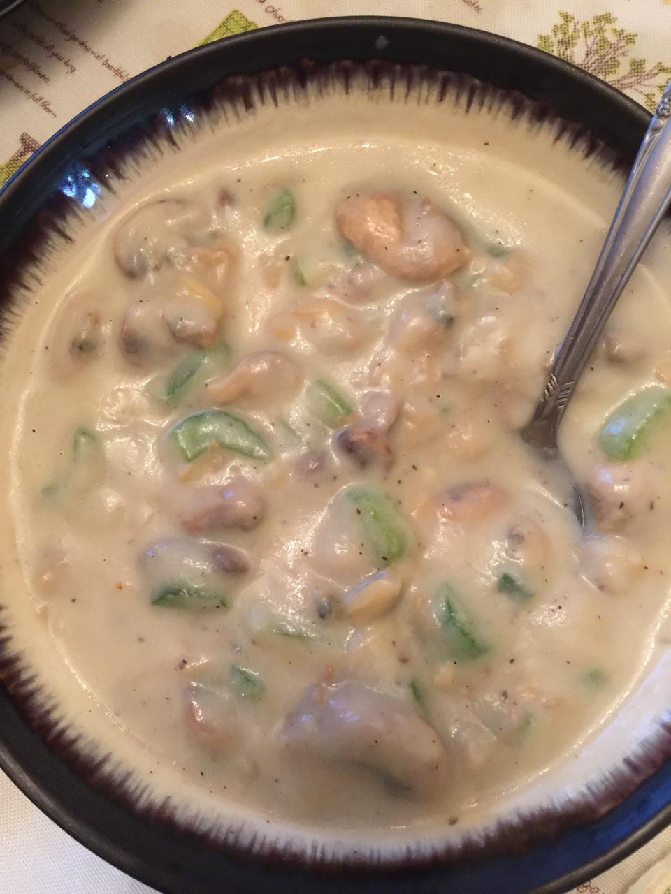 减脂版蛤蜊浓汤(clam chowder)