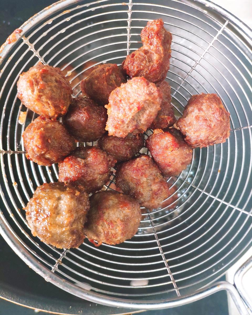 年菜——炸牛肉丸子