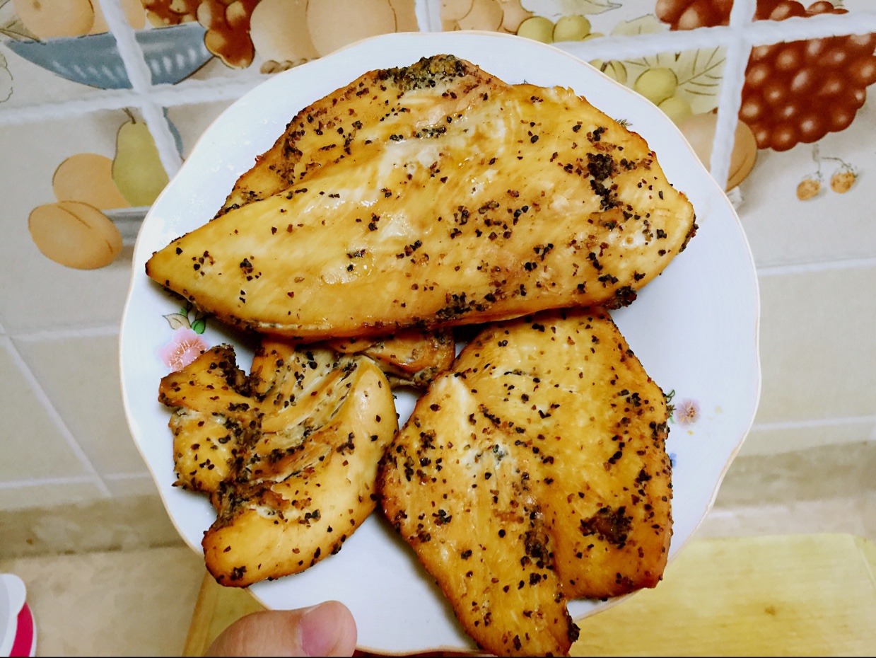 无油低脂烤鸡胸肉（减肥版）