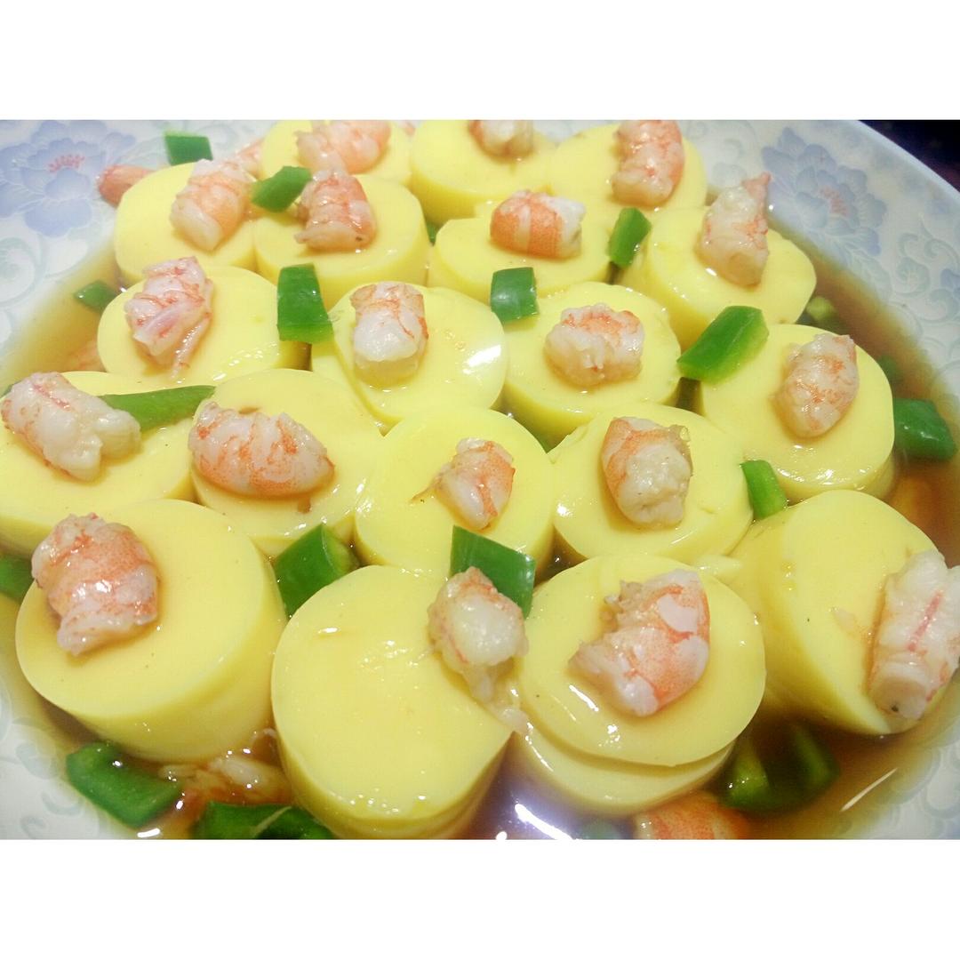 欧丶阳做的日本豆腐蒸虾仁