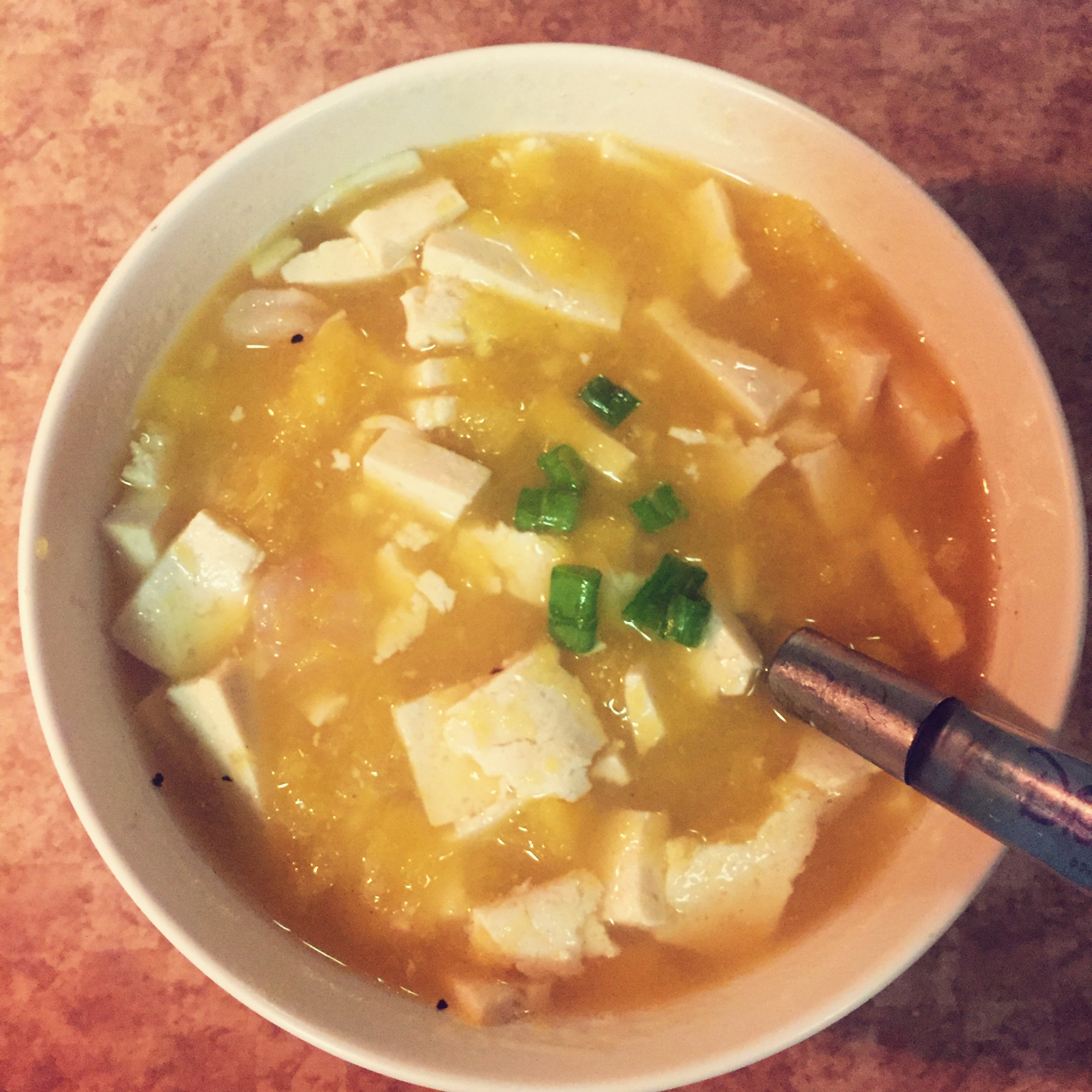 海鲜豆腐南瓜炖