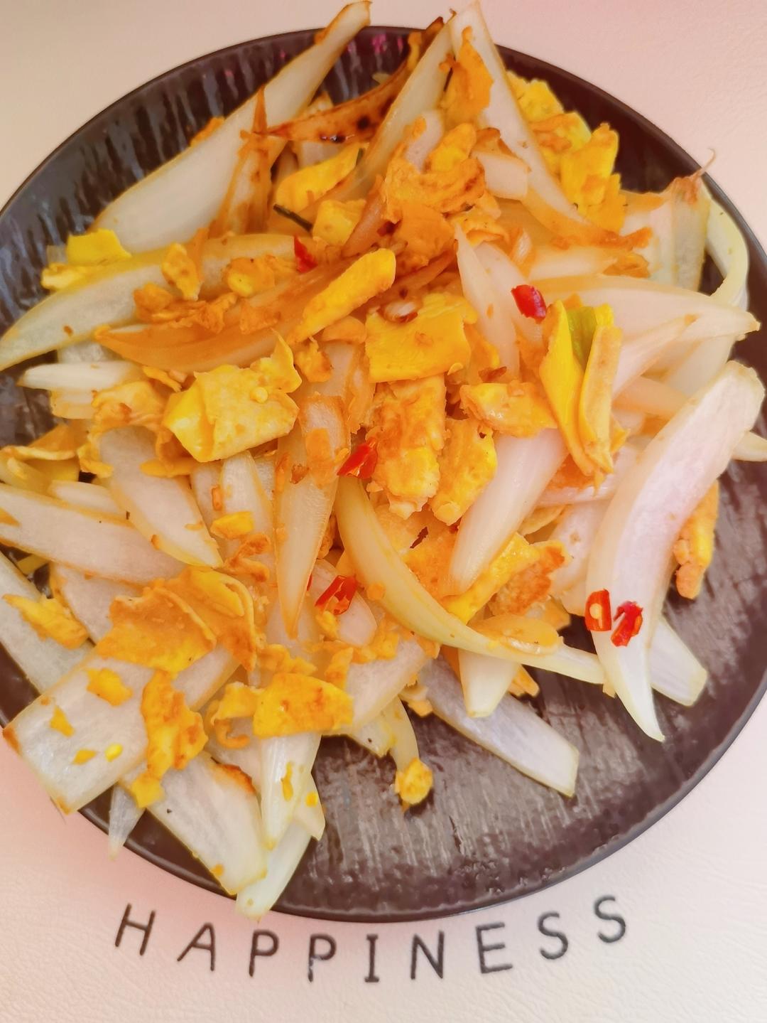 降压防癌的好食材  洋葱炒鸡蛋