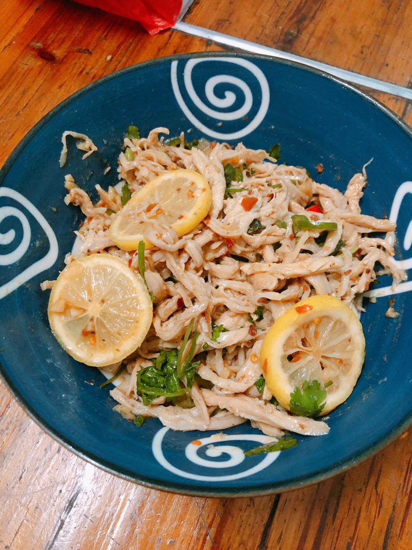 ✅ 第6道快手低脂菜✨清爽美味的柠檬鸡丝🍋鸡胸肉满分吃法💯