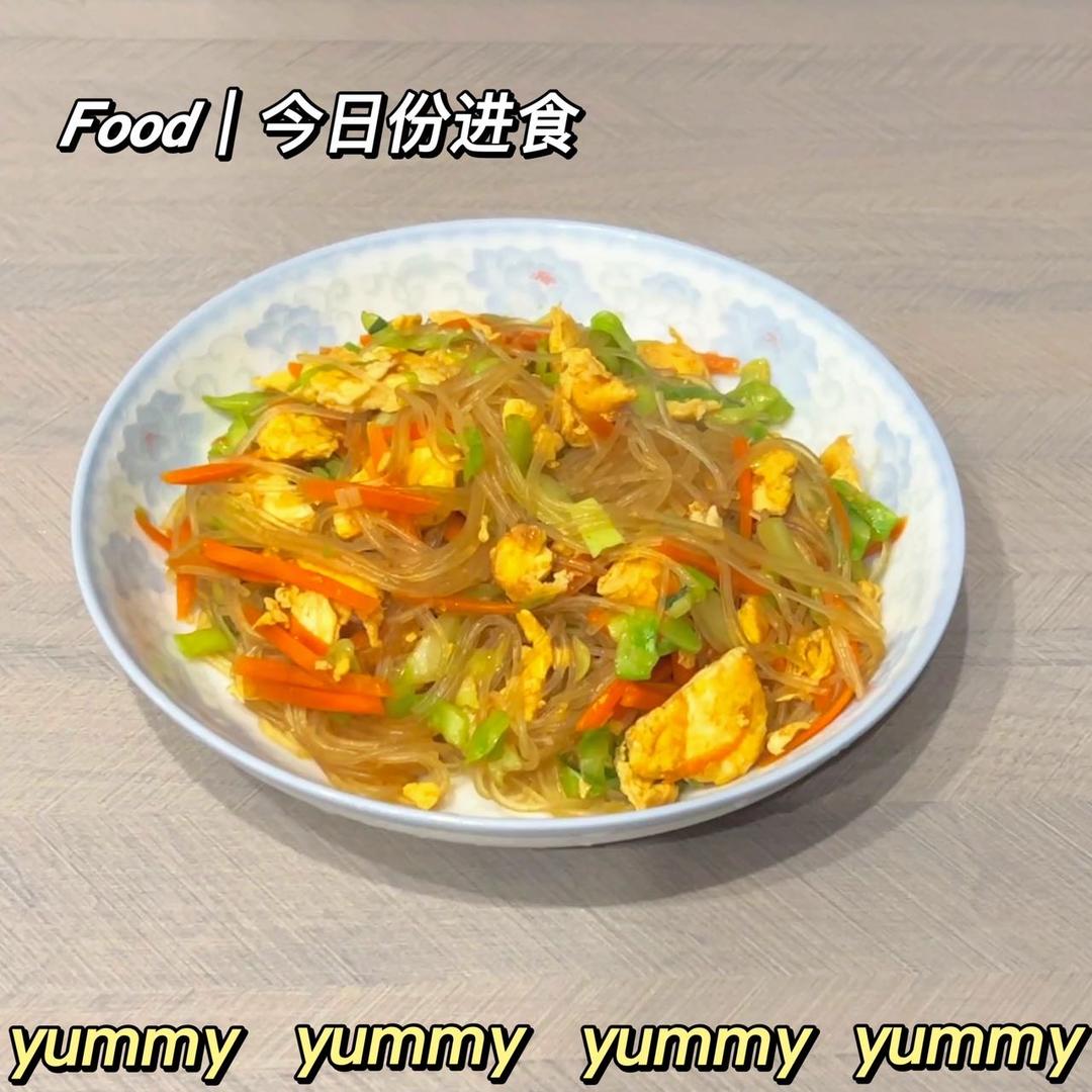 百吃不腻❗连吃三天都不够的包菜炒粉丝❗❗|||