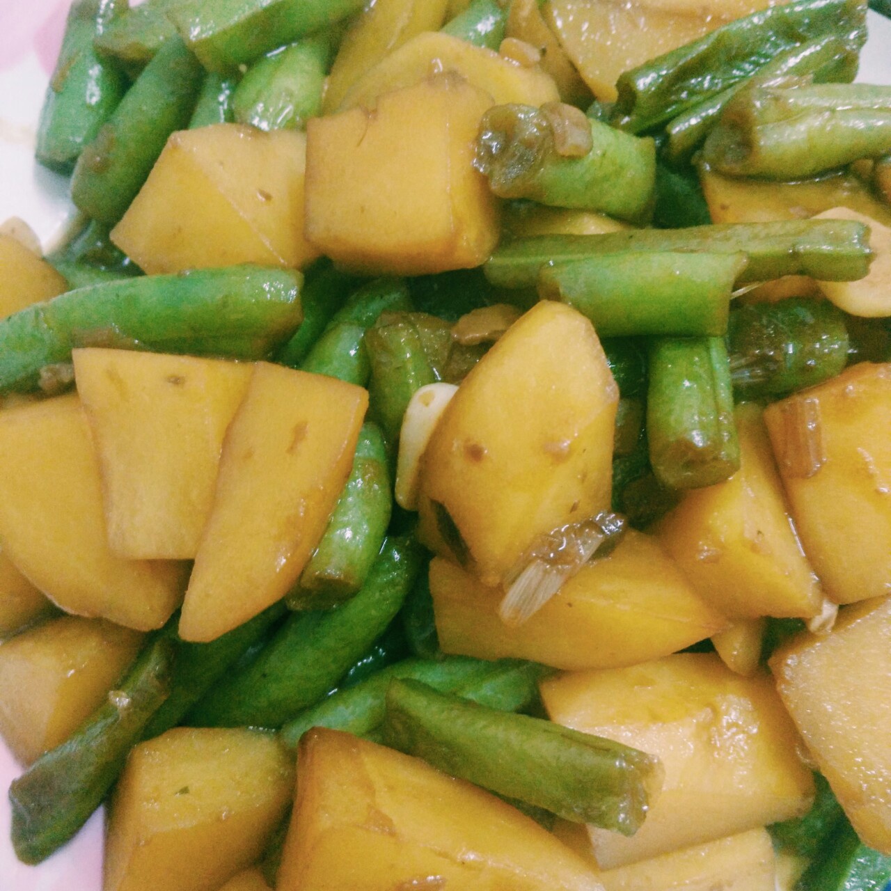 土豆炖豆角