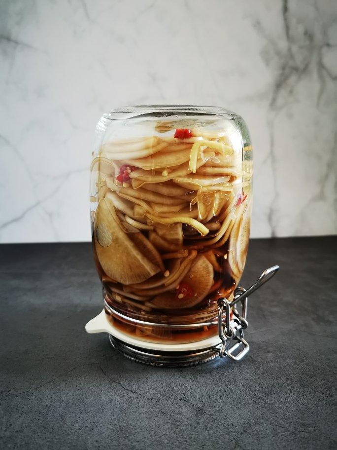 三步爽口酸酸辣辣腌萝卜片小咸菜