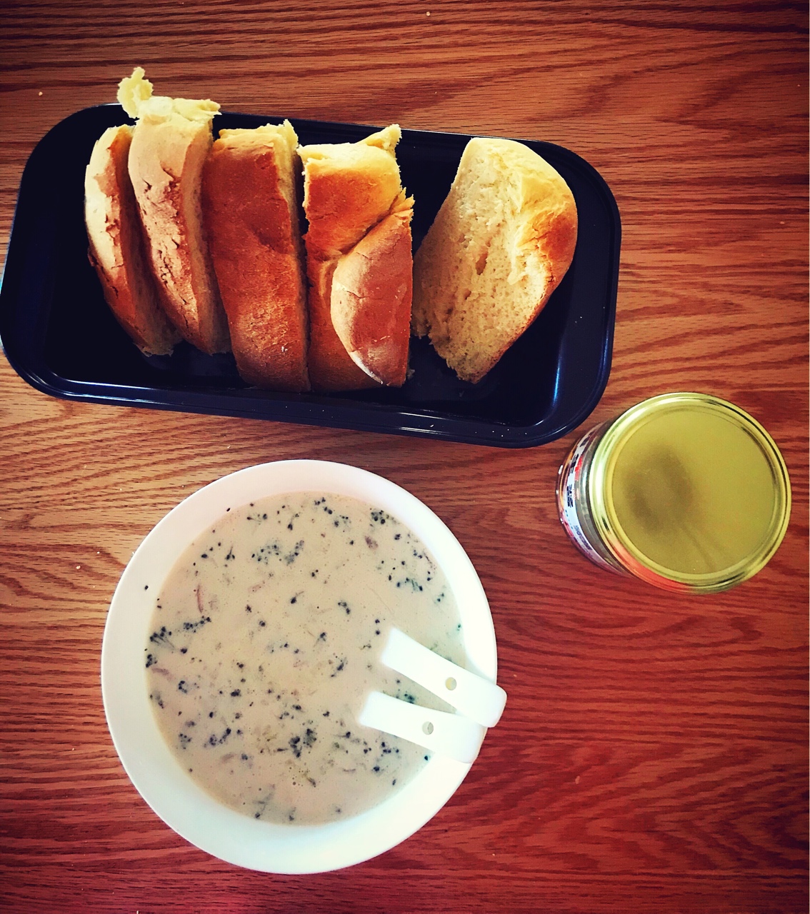 完美早餐——牛奶面包+西兰花浓汤的做法