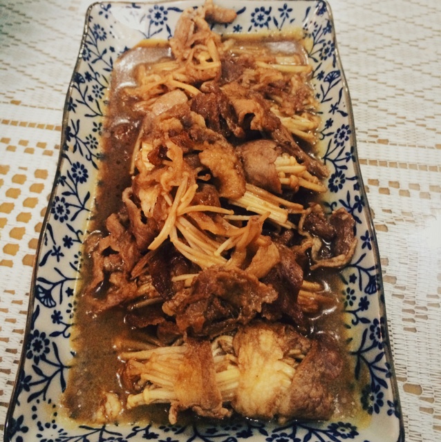 金针肥牛卷