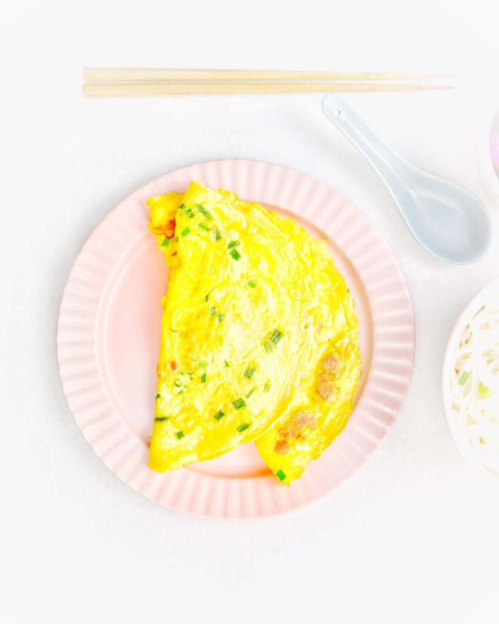 火腿肠葱花鸡蛋饼