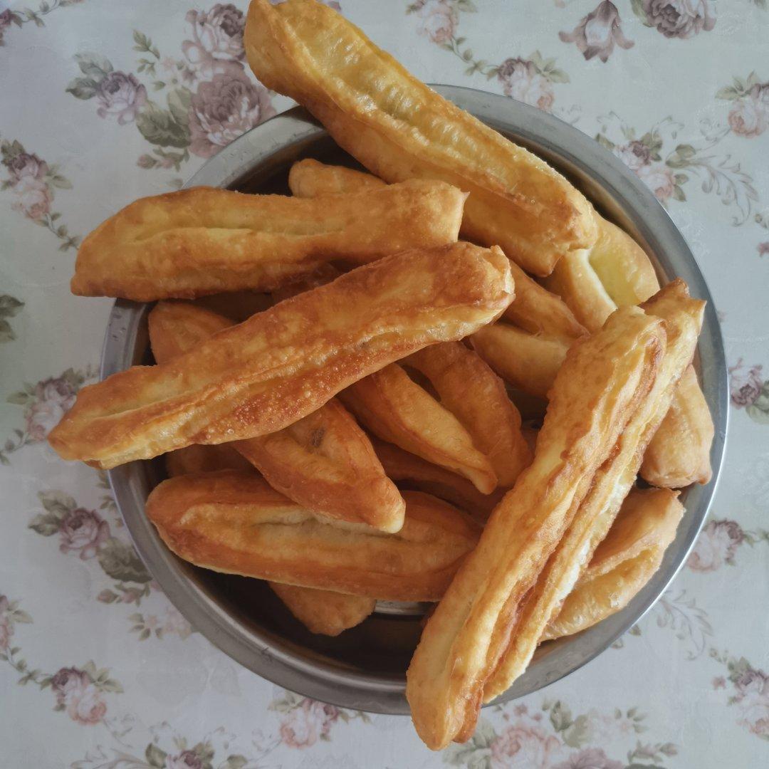 自制无泡打粉油条