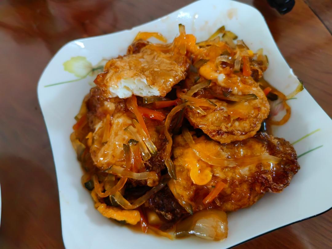 儿时的味道.五柳炸蛋