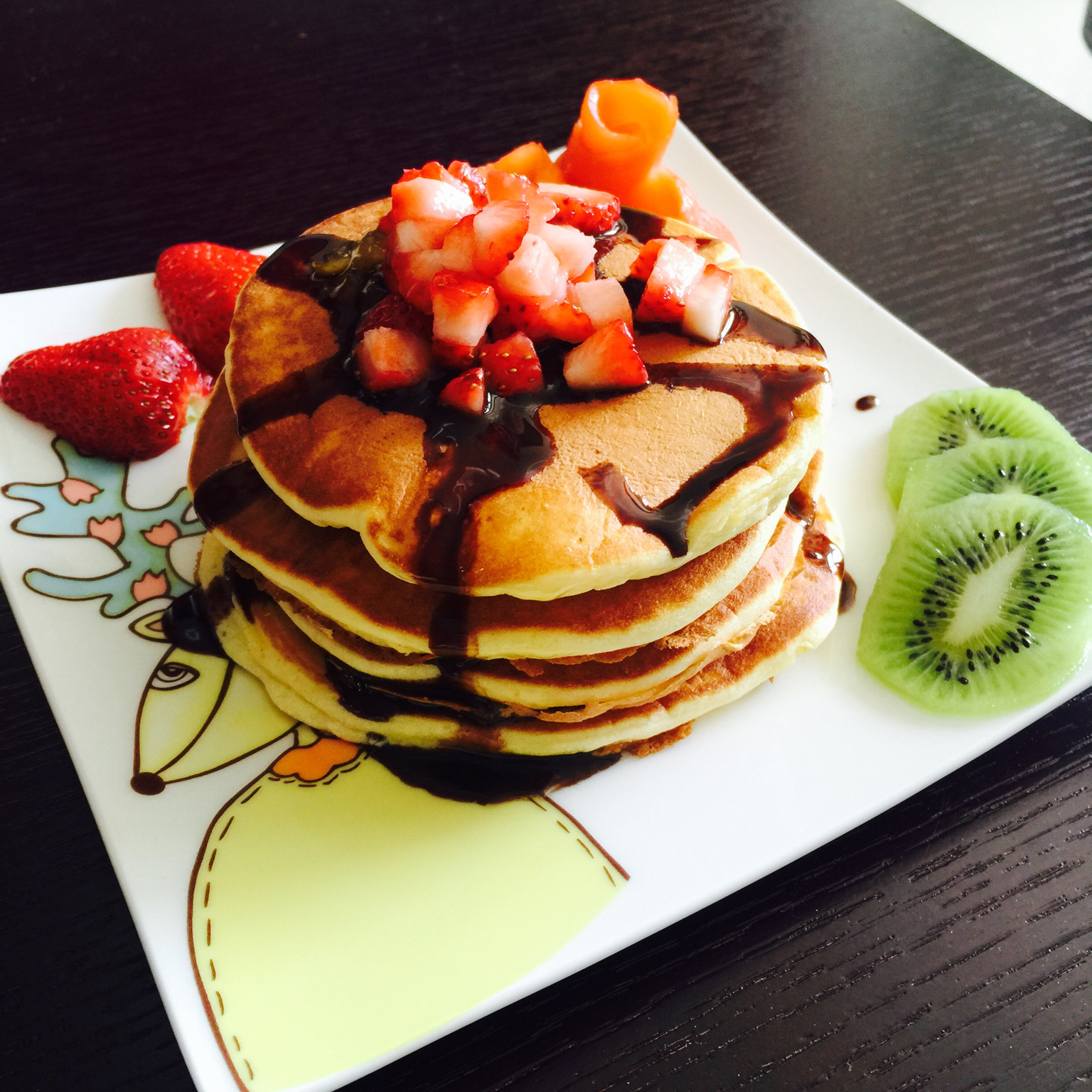 美式早餐pancake煎薄饼