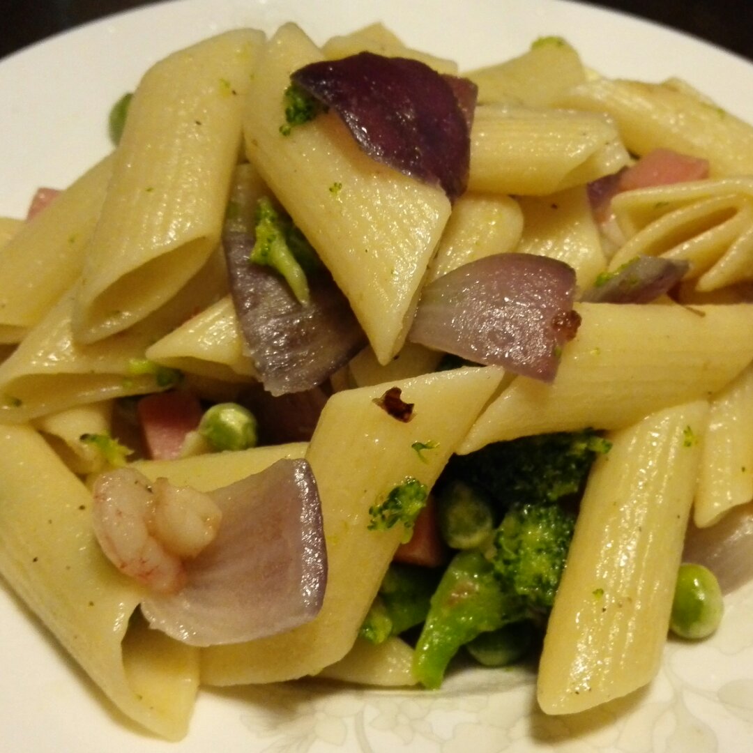 【山姆通心粉】虾仁时蔬炒意粉