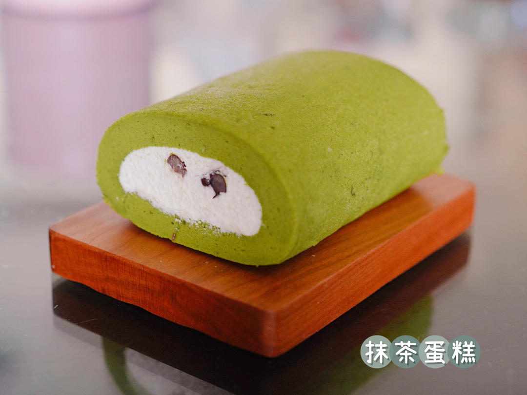 🌀超治愈｜小清新｜抹茶蛋糕卷｜卷不裂｜柔软细腻