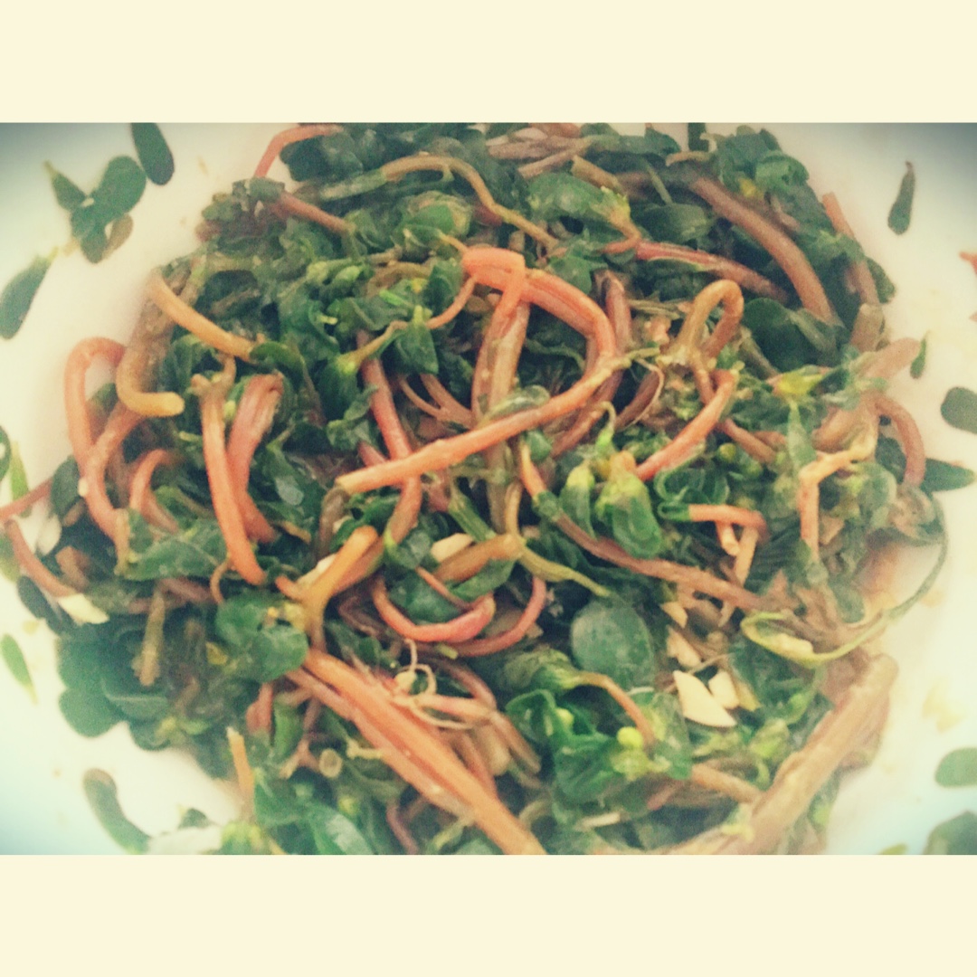 蒜泥麻汁马生菜(马齿苋)