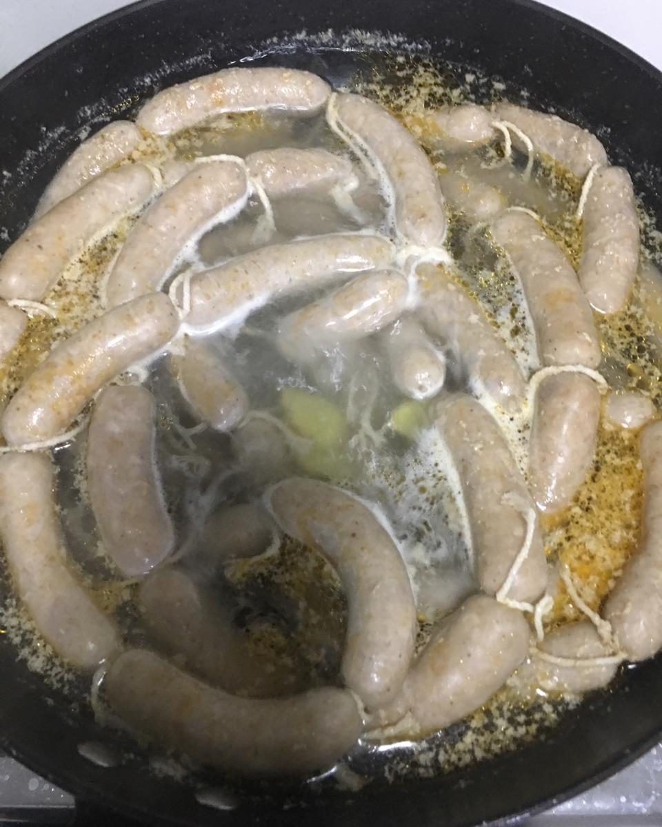 自制黑椒脆皮肠