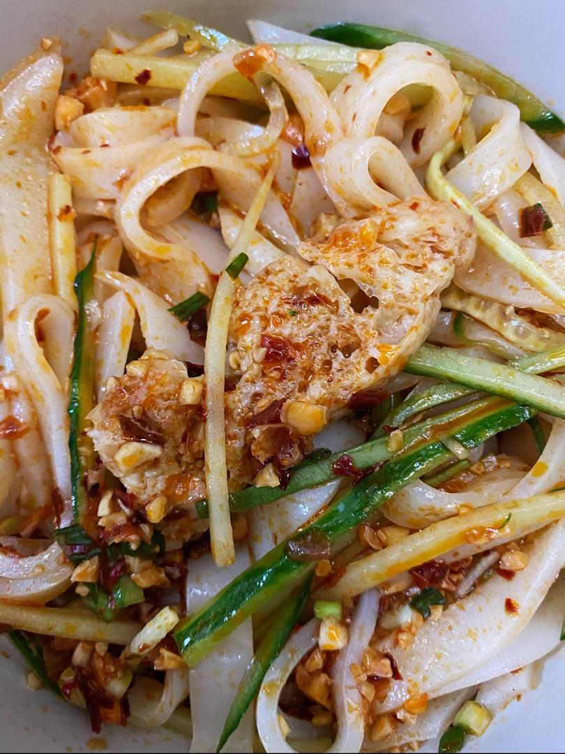 不用水洗的自制凉皮，零失败