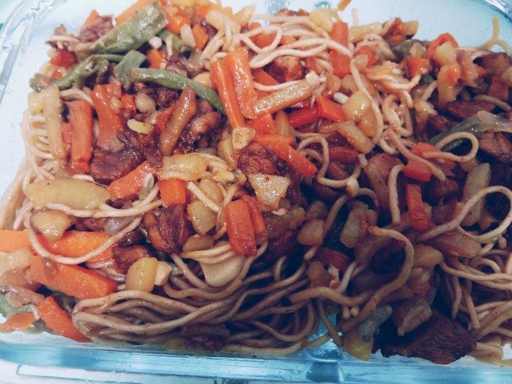 土豆豆角焖面