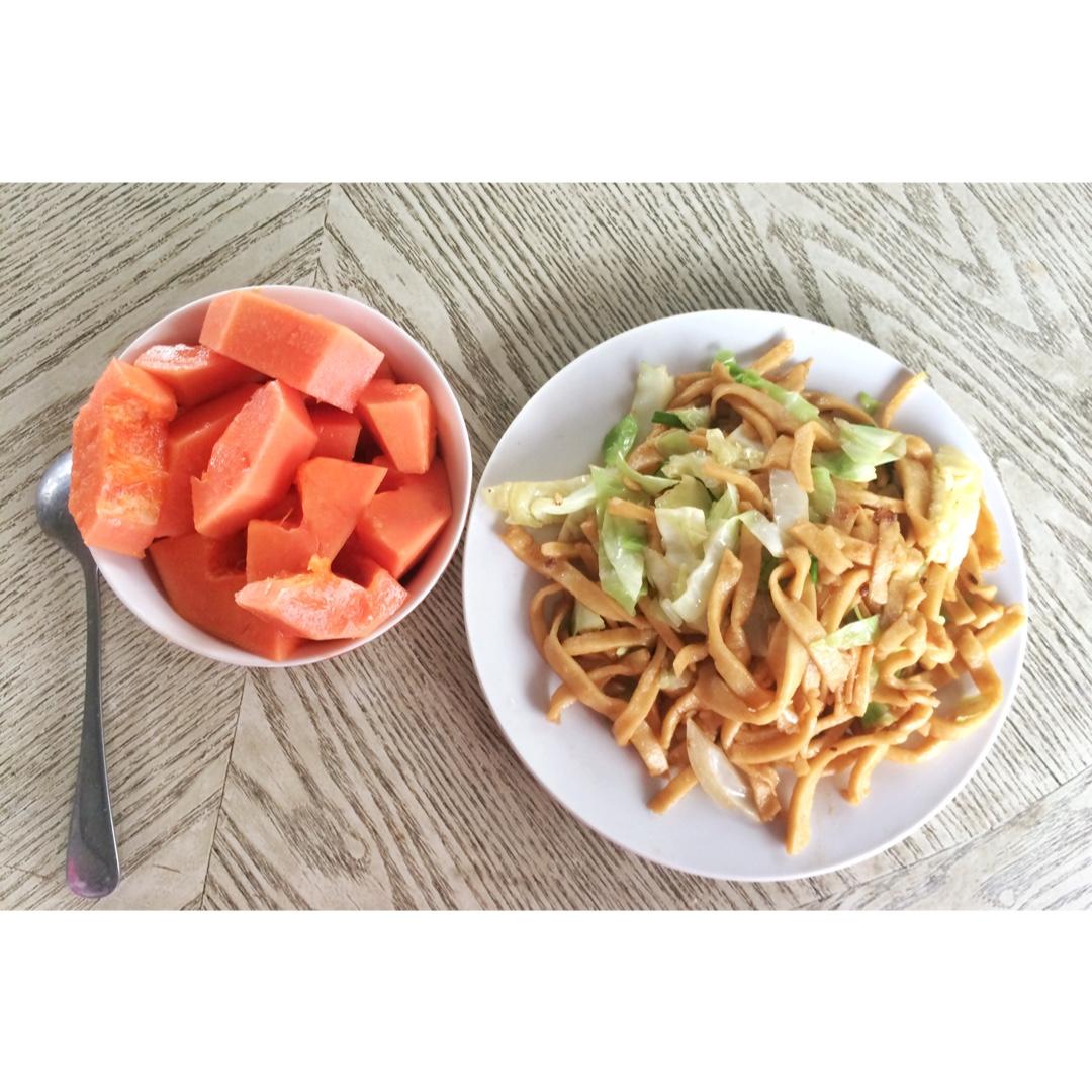 蚝油老抽拌面 --- 快手美味早饭