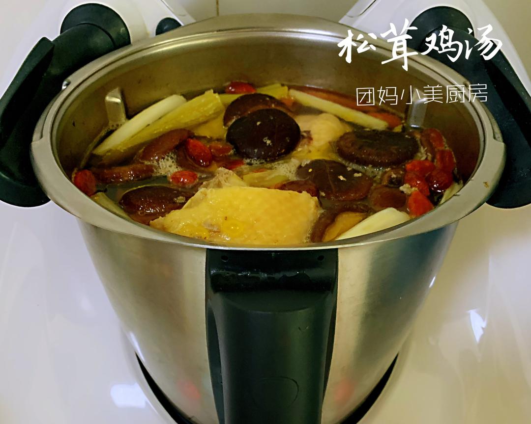 小美松茸鸡汤（不用盯着，出去带娃，回来喝汤）
