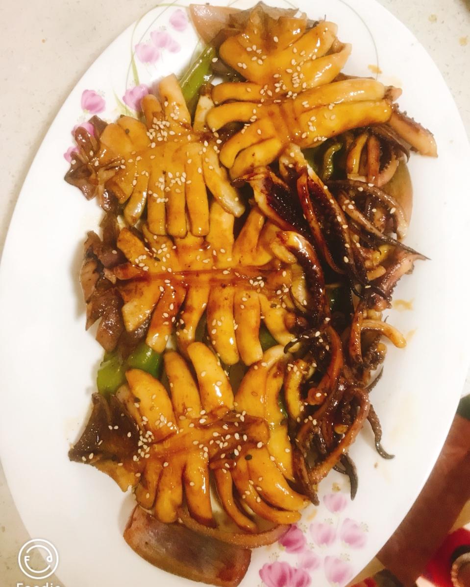 【樉樉的小厨房】秒杀烧烤摊的超简单烤箱版～照烧酱烤鲜鱿鱼