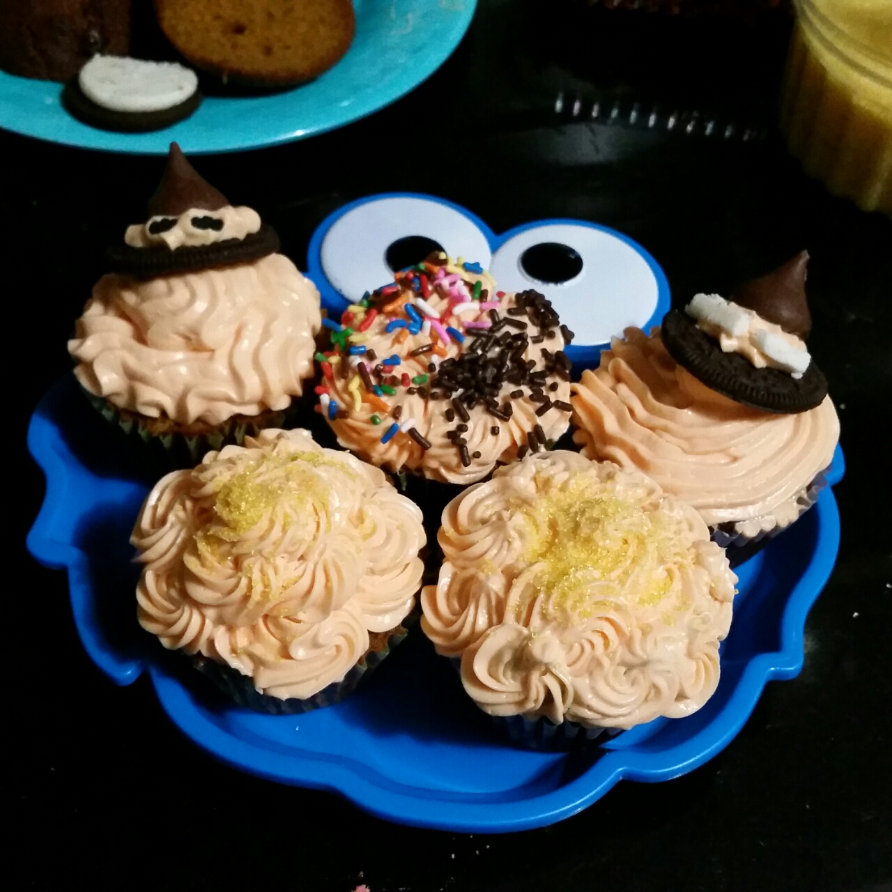 【万圣节】女巫帽子cupcake—美的T7-L382B智烤大师