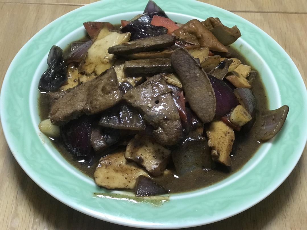 爆炒猪肝（猪肝这样做才好吃😋）