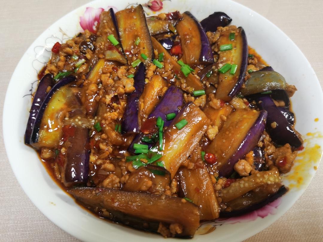 红烧肉沫茄子