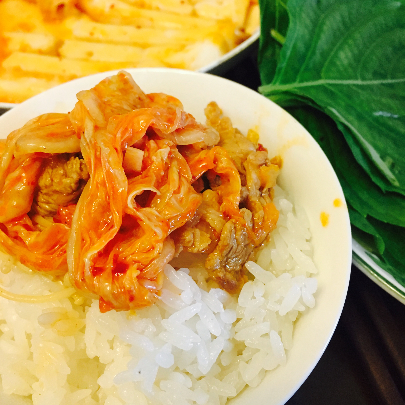 florriel做的泡菜五花肉盖饭