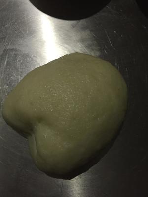 天然酵种麻薯夹心抹茶软欧~红豆肉松味的做法 步骤3